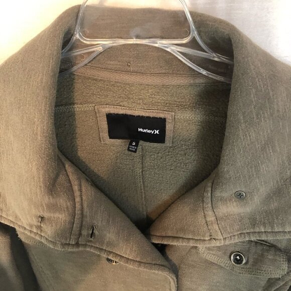 Hurley Cotton Blazer Ladies Sm Heathered Army Green - Picture 4 of 13